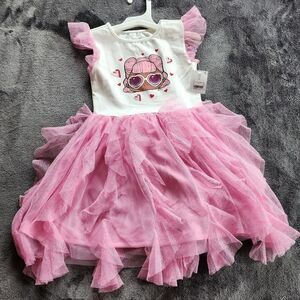New girl's LOL Surprise Tutu Valentine's day Spring Summer Dress size 4 6 8 10